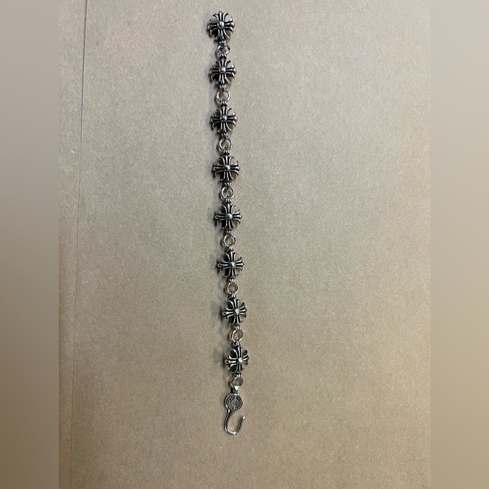 Chrome Hearts Cut Out Plus Hook Silver bracelet